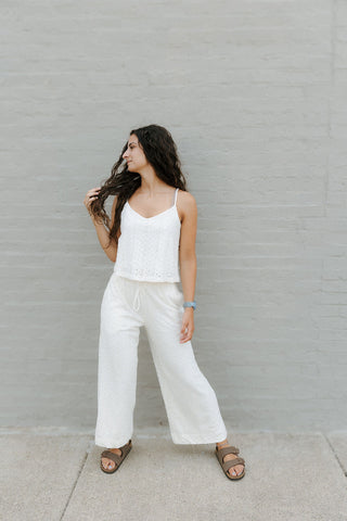 Sylvie Knit Eyelet Tank by Z Supply *final sale - The Red Thread Boutique