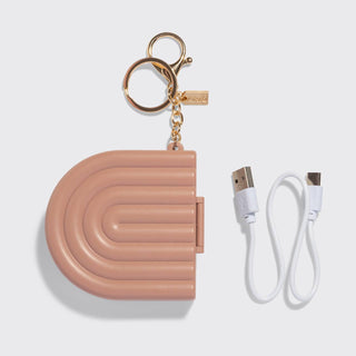 Terracotta Compact Mirror Keychain - The Red Thread Boutique