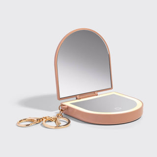 Terracotta Compact Mirror Keychain - The Red Thread Boutique