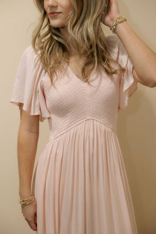 The Lily Pink Perfect Midi Dress - The Red Thread Boutique