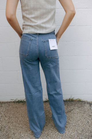 Tie Waist Denim by Vervet - The Red Thread Boutique