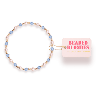 Turquoise Pearl June Bracelet: Standard 6.75 Inch - The Red Thread Boutique