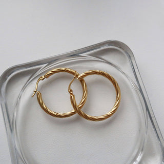 Twisted Hoops - The Red Thread Boutique