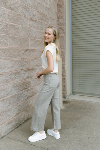 Utility Pant, Moonstone *final sale* - The Red Thread Boutique