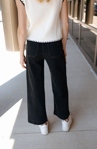 Utility Pants, Black - The Red Thread Boutique