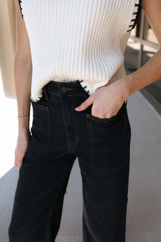 Utility Pants, Black - The Red Thread Boutique