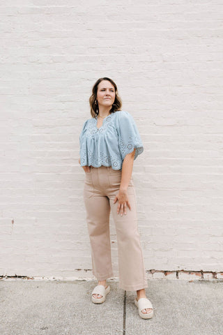 Utility Pants, Latte - The Red Thread Boutique