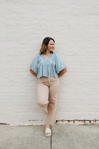 Utility Pants, Latte - The Red Thread Boutique