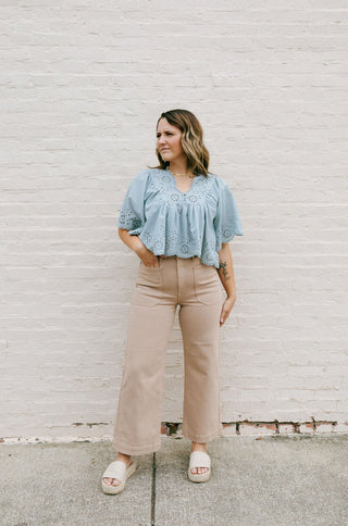 Utility Pants, Latte - The Red Thread Boutique
