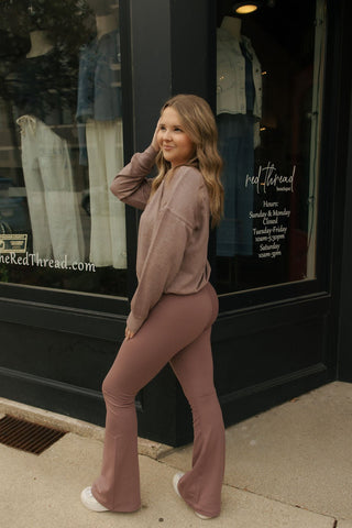 Venice Crossover Over Waist, Rose Taupe *final sale - The Red Thread Boutique