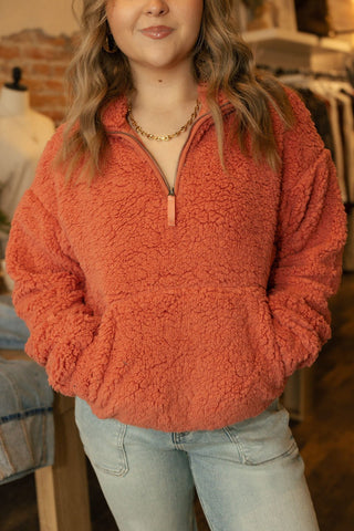 Voyager Pullover, Brick - The Red Thread Boutique
