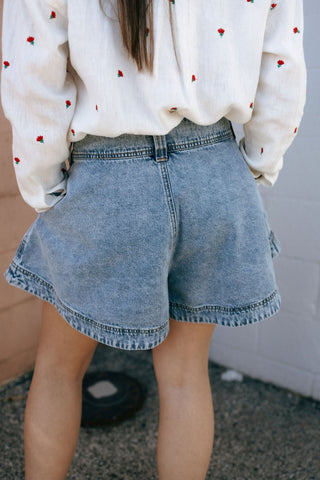 Washed Denim Shorts *final sale - The Red Thread Boutique
