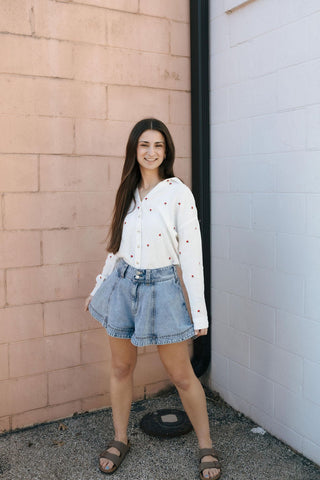 Washed Denim Shorts *final sale - The Red Thread Boutique