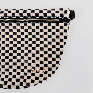 Westlyn Woven Bum Bag, Checkered Blush - The Red Thread Boutique