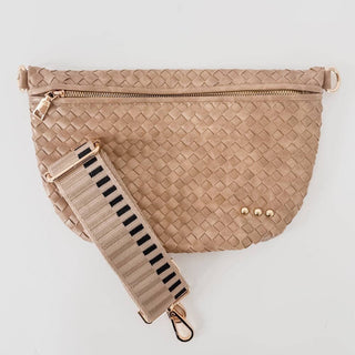Westlyn Woven Bum Bag, Taupe - The Red Thread Boutique