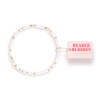 White Sprinkle Bracelet - The Red Thread Boutique