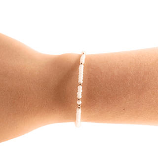 White Sprinkle Bracelet - The Red Thread Boutique