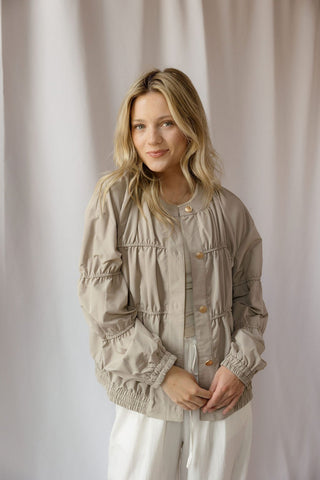 Wrenly Jacket, Khaki - The Red Thread Boutique