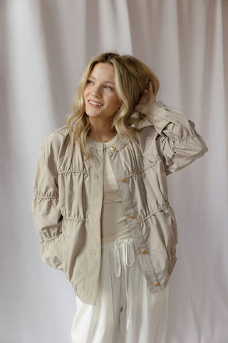 Wrenly Jacket, Khaki - The Red Thread Boutique