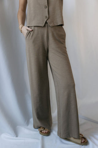 Z Supply Andre Wide Leg Pant, Milk Shake - The Red Thread Boutique