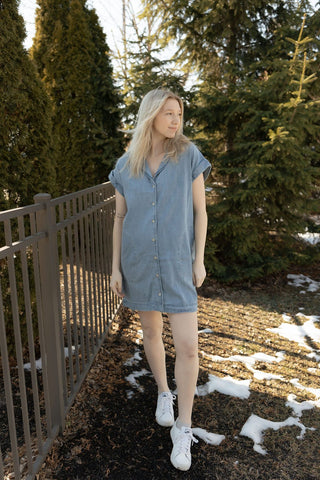 Z Supply Napa Denim Mini Dress, Shoreline *final sale* Z Supply Napa Denim Mini Dress, Shoreline *final sale*