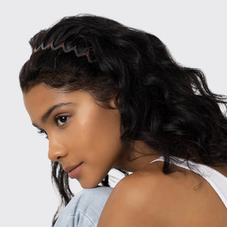 Zig Zag Headband 2pc, Black/Tort - The Red Thread Boutique