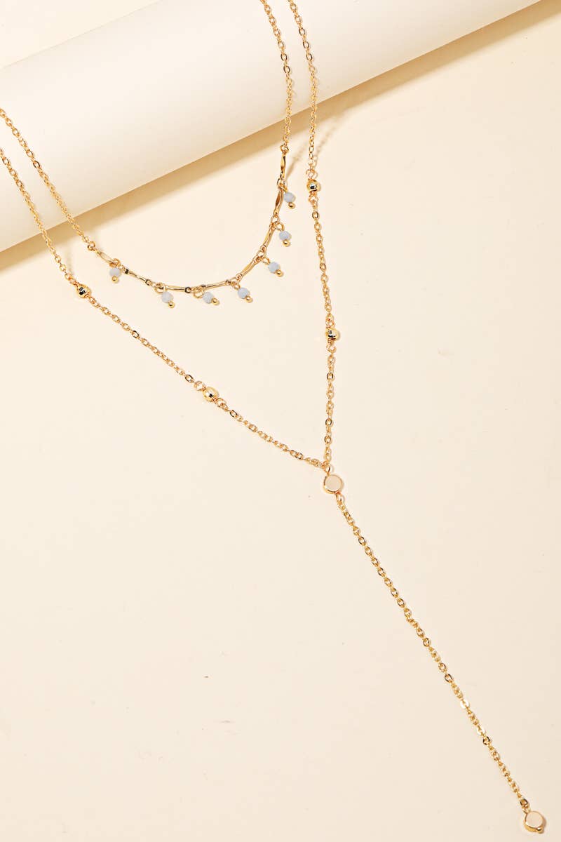 Dainty Chain Layered Y Necklace