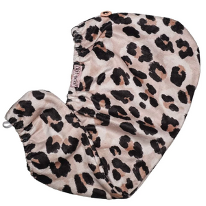 Microfiber Hair Towel, Leopard - The Red Thread Boutique