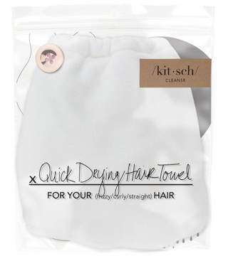 Micro Fiber Hair Towel, White - The Red Thread Boutique