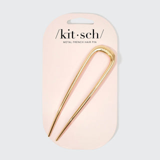 Metal French Hair Pin Gold - The Red Thread Boutique