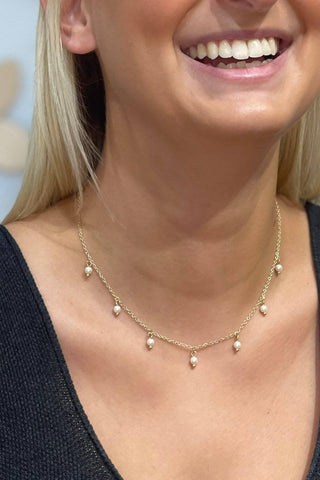 Myla Necklace: MATTE GOLD - The Red Thread Boutique